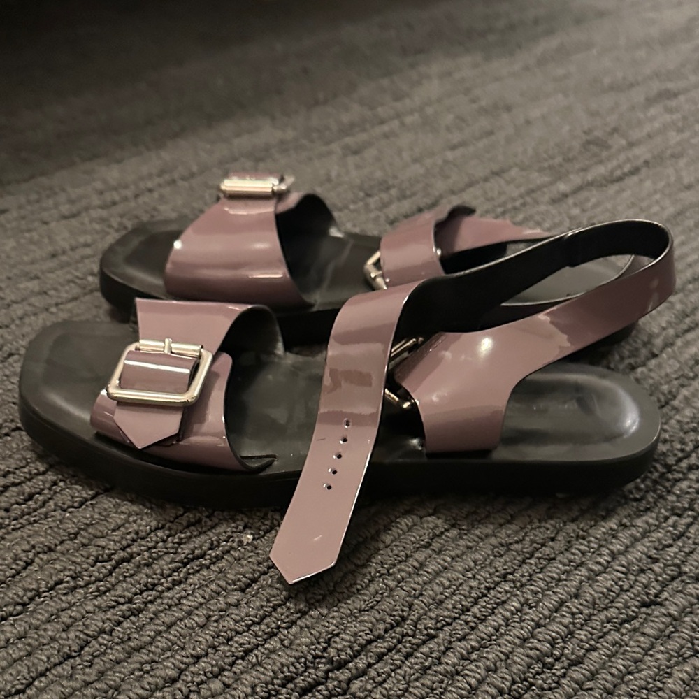 Rachel Comey Mauve and Black Sandals - Picture 5 of 6